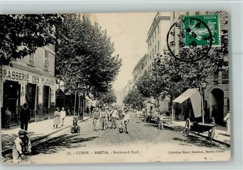 Bastia Boulevard Paoli Brasserie Emaileschild