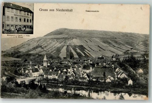 74676 W7119 Niedernhall 1917 - Gasthaus Metzgerei z. Adler