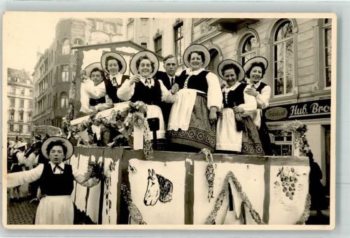 Köln Altstadt-Nord 103 Veedelszog Rathenauplatz Kölner Karneval Foto AK Ort handschriftlich