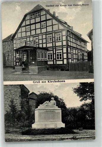 31860 W3254 Kirchohsen - Gasthaus zur Krone Kriegerdenkmal