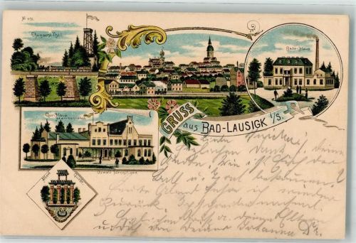 Bad Lausick 1901 Chamouni Tal Badehaus Kurhaus Hermannsbad Albert Quelle