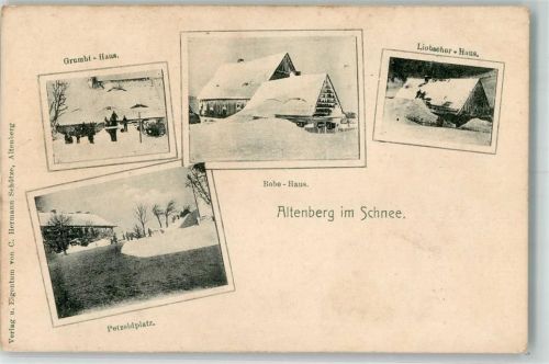 Altenberg Grumbt-Haus Bobe-Haus Liebscher-Haus Petzoldplatz Winter
