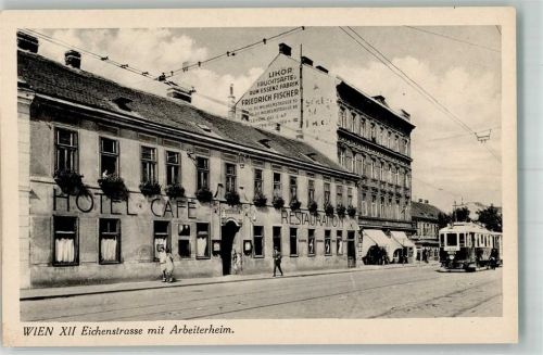 Wien Straßenbahn Hotel Cafe Eichenstrasse Arbeiterheim