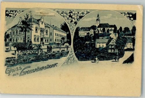 Großröhrsdorf 1899 Gasthaus zum Anker Stadtkirche