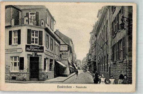 Euskirchen 1918 Neustraße Gasthaus-Metzgerei Zimmermann