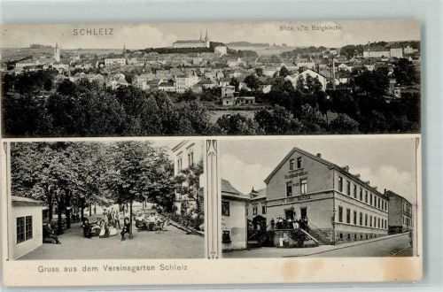 Schleiz Blick von der Bergkirche Vereinsgarten