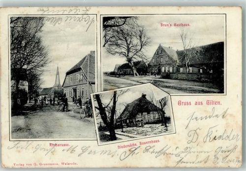 Gilten Niedersächs. Bauernhaus Gasthaus Brun's Kirchstraße