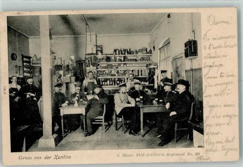 Verden 1905 2. Hann. Feld-Artillerie Regiment Nr. 26 Kantine Ort lt. Stempel