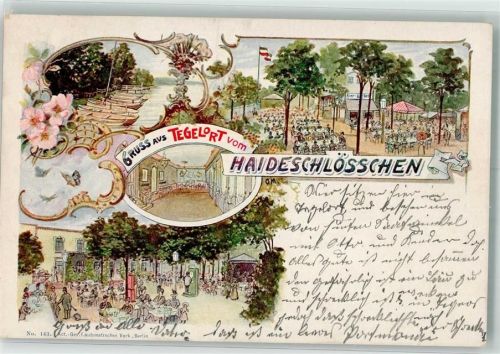 Tegelort 1900 Gasthaus Haideschlösschen