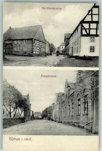 59602 W4784 Rüthen 1910 - Hachtorstraße Burgstraße