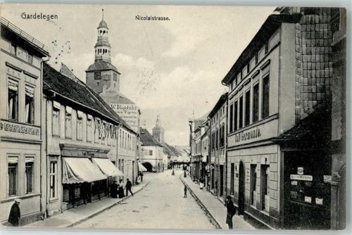 Gardelegen 1909 Nicolaistraße Cafe Germania