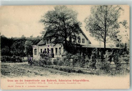Grüppenbühren Gasthaus zum Hasbruch Bahnstation Grüppenbühren