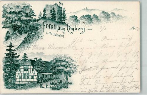 Preußisch Oldendorf 1900 Forsthaus Limberg