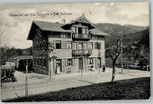 Bad Heilbrunn 1910 Gasthaus Villa Concordia