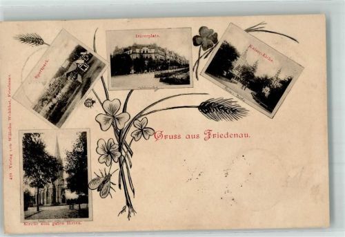 10115 W1000 Friedenau 1898 - Sportpark Dürerplatz Kaiser Eiche Kirche z. guten Hirten