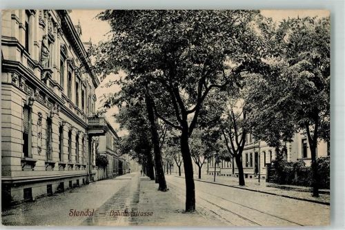 Stendal 1909 Bahnhofstraße Stendal-Sammlung