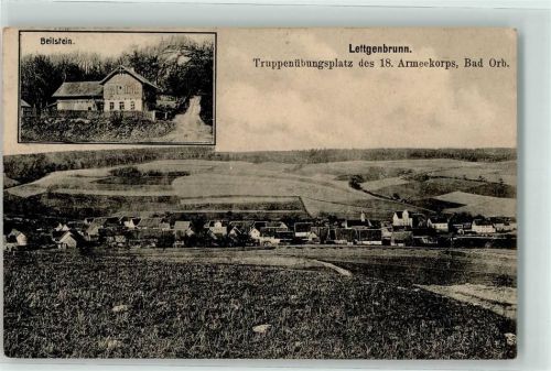 Lettgenbrunn 1914 Truppenübungsplatz d. 18. Armeekorps Beilstein