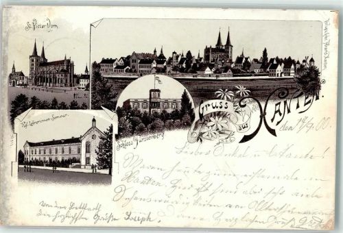 Xanten 1900 Vorläufer Schloß Fürstenberg Kgl. Lehrer-Seminar St. Victor-Dom