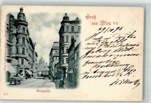 1070 Wien 7. Bezirk, Neubau 1898 - Burggasse