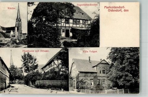 Markoldendorf 1907 Pfarrhaus Superintendentur Villa Vogler