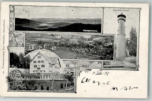 Raitbach 1902 Hohe Mohr-Turm Kurhaus Schweigmatt