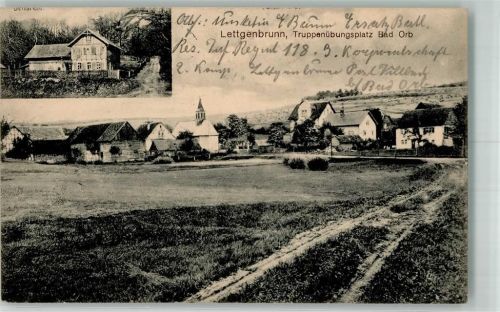Lettgenbrunn 1916 Truppenübungsplatz Bad Orb