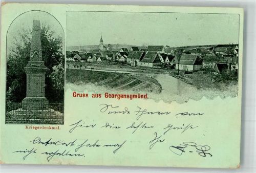Georgensgmünd 1899 Kriegerdenkmal