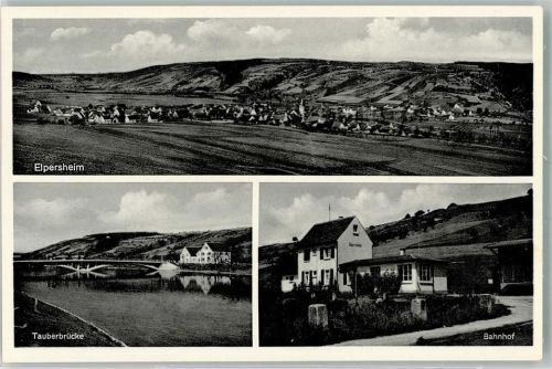 Elpersheim Tauberbrücke Bahnhof