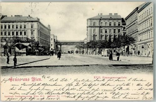 Wien 1900 Zimmermannplatz
