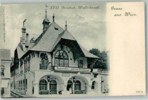 1170 Wien 17. Bezirk, Hernals 1900 Foto AK Gasthaus Waldschnepfe
