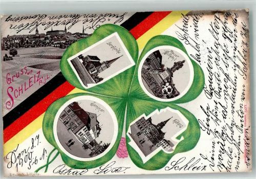 Schleiz 1900 Bergkirche Kaiser Wilhelm I Rathaus Seminar