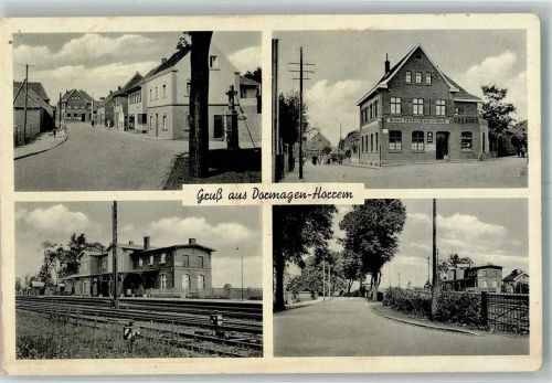 Dormagen Gasthaus Krechtsledner-Hof Bahnof Dorfstraßen Bahnpost -Cleve Zug 1405