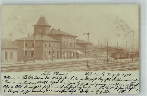 Sarreguemines 1900 Bahnhof