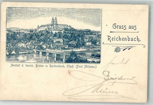 Reichenbach 1898 Verläufer Druck um 1890 Anstalt der barmh. Brüder