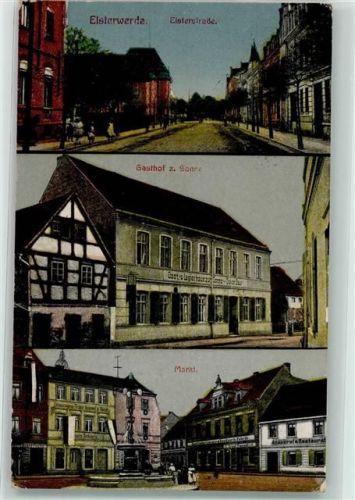 04910 O7904 Elsterwerda 1918 - Elsterstraße Gasthaus Markt