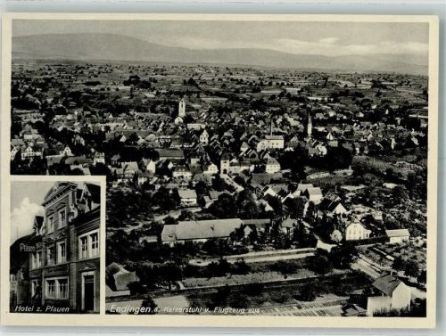 Endingen Fliegeraufnahme Hotel zum Pfauen