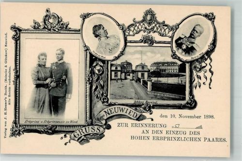 Neuwied 1898 Erinnerung an den Einzug des Erbprinzlichen Paares zu Wied