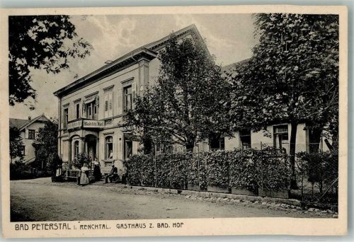 Bad Peterstal 1915 Gasthaus zum Badischen Hof