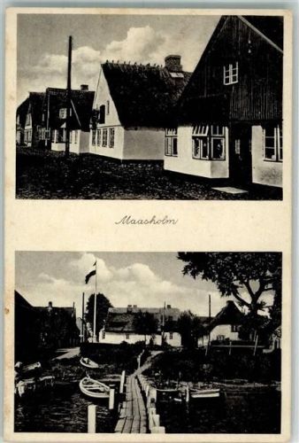 Maasholm Siedlungsstraße Hafen Bootssteg