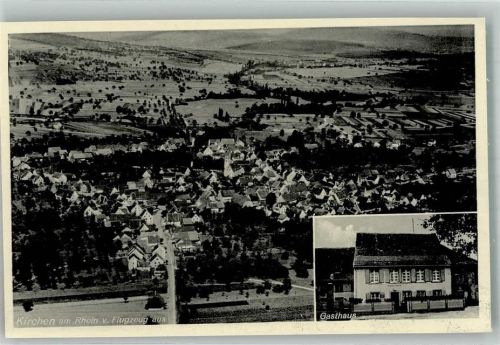 Efringen-Kirchen Fliegeraufnahme Gasthaus zum Ochsen