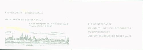 Seligenstadt Mainterrasse Klappkarte