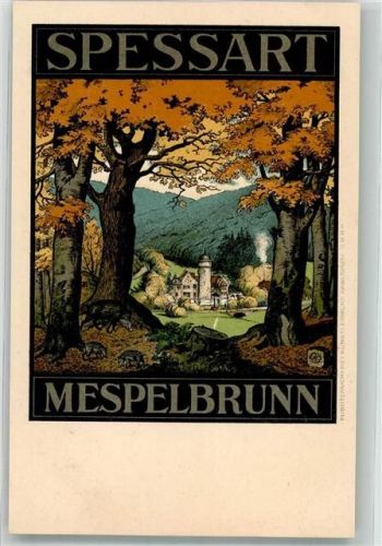 Mespelbrunn 1900 Spessart Wildschwein Herbst