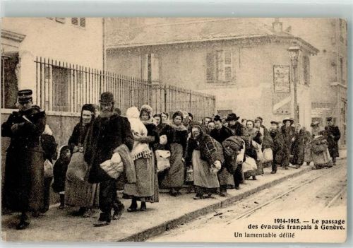 Genève 1914-1915 WK I Flüchtlinge