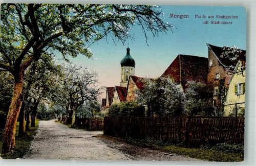 Mengen Stadtgraben Stadtmauer Liebfrauenkirchturm