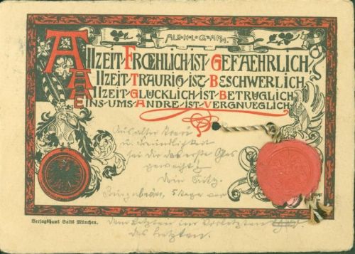 O8000 Dresden Alkohologramm Echtes Siegel Ort lt. Stempel Besondere Karte