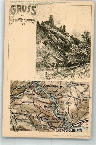 Senftenberg Burg Ruine Landkarte