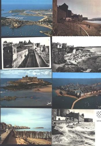 Saint-Malo Lot mit 17 div AK