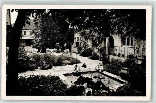 Groß-Gerau Conditorei-Cafe Carl Menne Garten-Terrasse