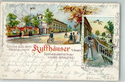Niederschöneweide 1902 Gasthaus Kyffhäuser Haase-Brauerei-Ausschank