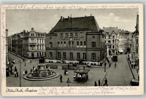Köln Kalk 802 Postplatz Brunnen Kiosk Postamt